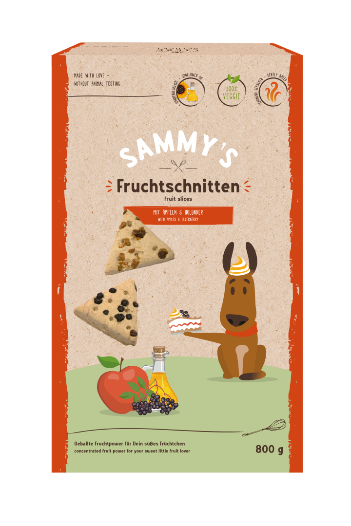 SAMMY'S Hundesnacks Hundeleckerli Sammy's Fruchtschnitten